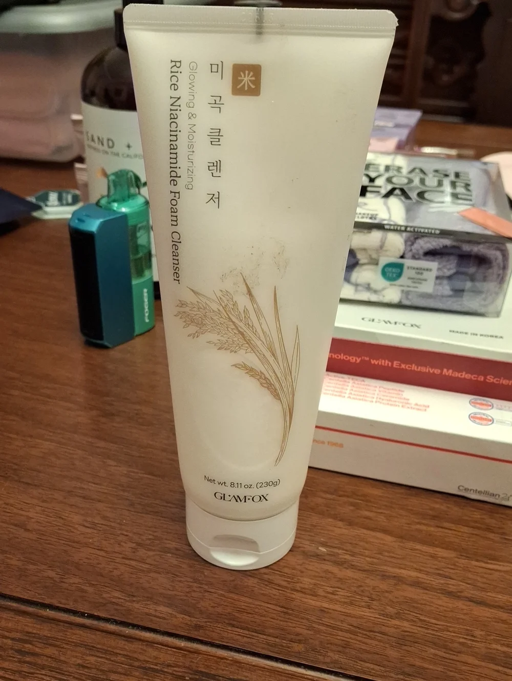 glamfoxx Rice Niacinamide Foam Cleanser 230g New Sealed Tube